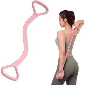 Figure 8 Resistance Band, Elastic Bands for Exercise for Arm, Shoulder, Back, Leg Stretching, Portable Home Office Elastic Training Band for Yoga, Pilates, Fits