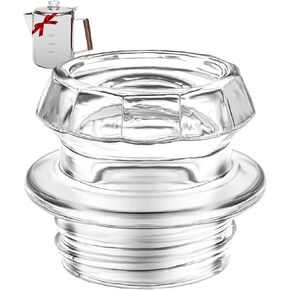 MEREZA Coffee Percolator Glass Top Replacement Glass Knob Top for Coletti, Gsi, Coleman, Eurolux, Stansport, Texsport, Elite, Stovetop Coffee Percolator with Filter