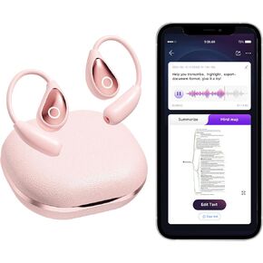 OEQ AI Translator Earbuds Real Time with Charging Case Powered by ChatGPT,3 in 1 Language Translator Device with 100+Language Real Time Two Way for iOS and Android,Ideal for Travel/Business,Black