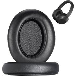 Replacement earpads Compatible with Sony WH-xb910N Earphones High-Density Memory Foam Soft Comfort Protein Leather Replacement Earphone Pads (Black/Buckle)