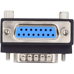 Cablecc 90 درجة لأسفل DSUB D-Subminiature 15pin ذكر إلى محول تمديد الإناث موصل DB