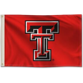 Texas Tech Red Raiders College Sports Printed Flag - NCAA Licensed - Nylon - 2' x 3' School Banner (Red, Black, White)