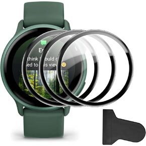 Compatible for Garmin Vivoactive 6 screen protector, Anti-Scratch Tempered Glass flim, Case Friendly, HD Ultra, 3 PACK