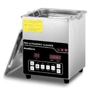Ultrasonic Cleaner 2L Dual-Frequency Professional Digital Stainless Steel Cleaning Machine with Heater Timer for Denture, Coins, Small Metal Parts, Circuit Board, Lab Tools, etc