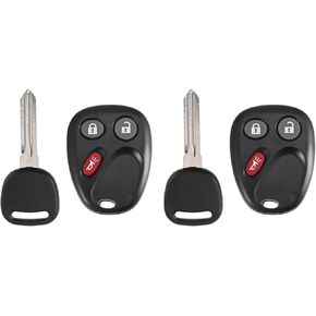 X AUTOHAUX MYT3X6898B 315MHz Keyless Entry Remote Ignition Transponder Key Fob for Chevy Trailblazer for GMC Envoy 2002-2007 for Ascender 2003-2008 for Buick Rainier 2004-07 3 Buttons 2pcs