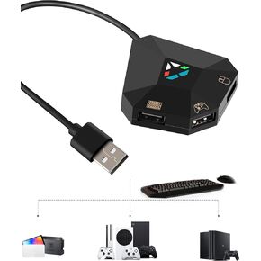 Joso Keyboard and Mouse Adapter for Nintendo Switch, Xbox One/Series X/S, PS4, Switch Keyboard Adapter for Playing FPS, RTS, Apex, Plug and Play Converter