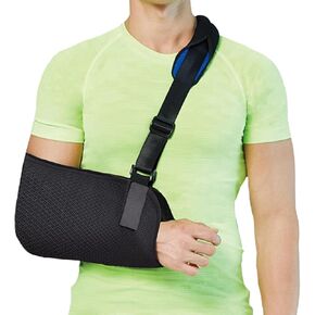 Arm Sling, Shoulder Immobilizer for Hand, Shoulder, Elbow, Wrist Injury, Versatile Arm Support with Foam Neck Pad Fits for Left Right Arm Women Men (L)