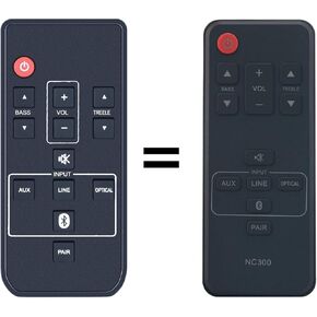 NC300UH NC300 New Sound Bar Remote Control Replacement Applicable for Sanyo Soundbar FWSB405F FWSB405FS in Saudi Arabia