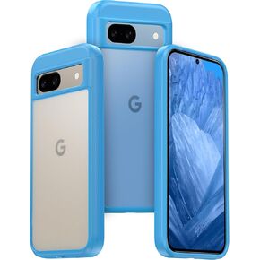 JIC AirGuard Bundle for Google Pixel 9a - Shockproof Clear Phone Case with 2X Screen Protectors - [AirCor Technology | Survive 6.5ft Drops] - for Pixel 9a, Clear