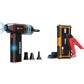 GOOLOO GP4000 CAR JUMP Starter Orange & Gooloo F1 AIR AIR DUSTER