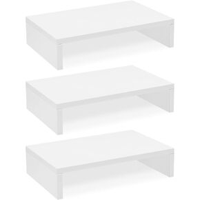 حامل شاشة وردي TEAMIX - 3 عبوات، حامل شاشة قابل للتعديل من الخشب 3 طبقات، حامل شاشة مزدوج لشاشتين/كمبيوتر محمول/كمبيوتر شخصي للمكتب in Kuwait