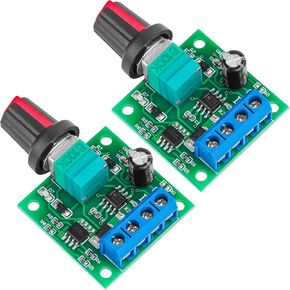 DC Motor Speed Controller - PWM 6V/12V/24V/28V/3A/80W Speed Adjustable Reversible Switch 1203BB DC Motor Driver for Fan, DC Motor, Fish Tank Oxygen Pumpt