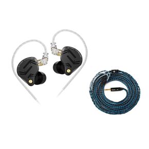 KZ ZS12 PRO X in Ear Monitor Headphones and 2m Extra Long 2 Pin IEM Cable