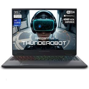 Thunderobot Radiant 16 4060 2.5k Gaming Laptop | 16 "QHD+ 240Hz العرض | 14th Gen Intel Core I7-14650hx | GeForce RTX 4060 | 64GB DDR5 | 2TB SSD | RGB Backlit KB | Wi-Fi 6 | Windows 11 Home | Gray | Gray | Gray |