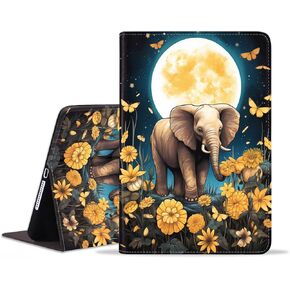 Case for Samsung Galaxy Tab A 10.1 Inch 2019 Release (Model: SM-T510/T515/T517) - Slim PU Leather Folding Stand Folio Cover with Auto Sleep/Wake, Galaxy Nebula Black Cat