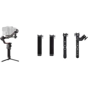 DJI RS 3 Pro & DJI R Twist Grip Dual Handle - 3-Axis Gimbal Stabilizer for DSLR and Cinema Cameras, Automated Axis Locks, Extended Carbon Fiber Axis Arms, 4.5kg (10lbs) Tested Payload