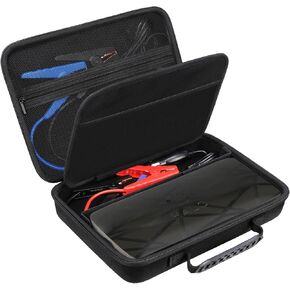 Canboc Case for Halo Bolt Ultimate 2.0/ Halo Bolt Ultimate 55500/Halo Bolt Air+ 1750 Portable Vehicle Jump Starter, with Detachable Shoulder Strap,Mesh Pocket fit Jump Cables, AC Outlet, Charger, Pink