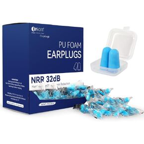 200Pairs Foam Earplugs, 32dB Disposable Noise Reduction Ear Plugs, Hearing Protection Bulk Ear Plugs for Shooting Range, Work, Travel,Concert Green
