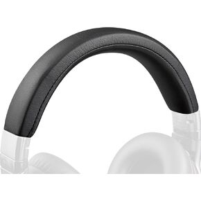SOULWIT Protein Leather Headband Cover for Sony MDR-1RNC(1RNC MDR1RNC)/MDR-1RBT (1RBT MDR1RBT) Headphones, Replacement Head Band Headstrap Pad Repair Part - Black
