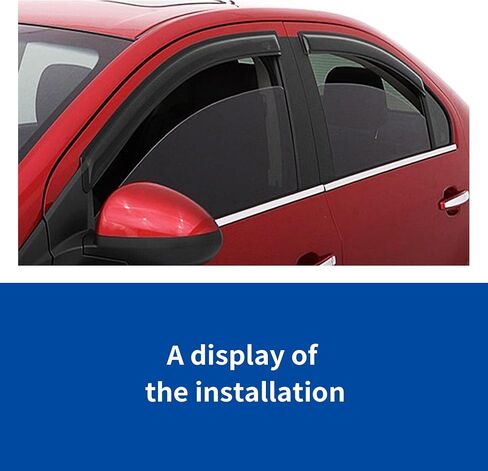 Sun Rain Guard Window Visor Wind Deflector Compatible with 01-07 Toyota Sequoia XK30 XK40 Smoke 4pc 94235 in Saudi Arabia