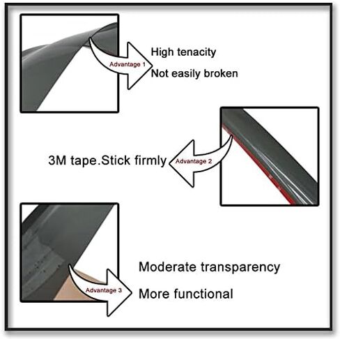 Sun Rain Guard Window Visor Wind Deflector Compatible with 01-07 Toyota Sequoia XK30 XK40 Smoke 4pc 94235 in Saudi Arabia
