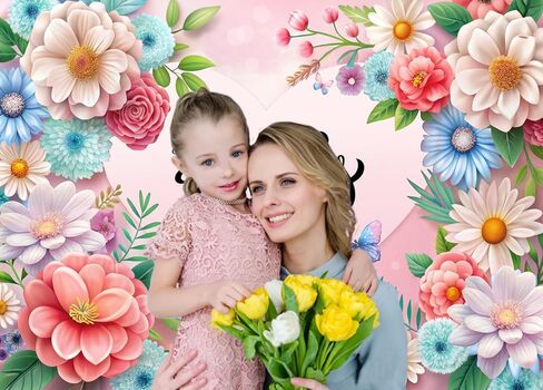 chaiya 7x5ft backdrop backdrop pink flowers love backdrop family party background mother's banner banner studio props cy354 in Kuwait