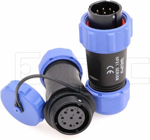 Eonvic Weipu SP21 2-12 PIN من الذكور موصل مقاومة للماء قابس أنثى مقبس IP68 في خط كبل الموصل الكهربائي الصناعي الدائري (5pin) in Kuwait
