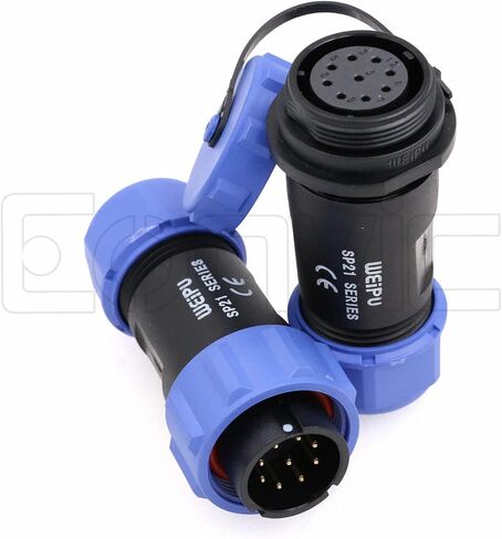 Eonvic Weipu SP21 2-12 PIN من الذكور موصل مقاومة للماء قابس أنثى مقبس IP68 في خط كبل الموصل الكهربائي الصناعي الدائري (5pin) in Kuwait
