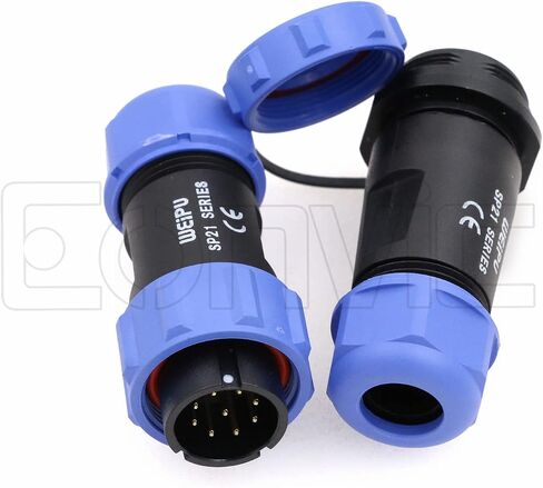 Eonvic Weipu SP21 2-12 PIN من الذكور موصل مقاومة للماء قابس أنثى مقبس IP68 في خط كبل الموصل الكهربائي الصناعي الدائري (5pin) in Kuwait