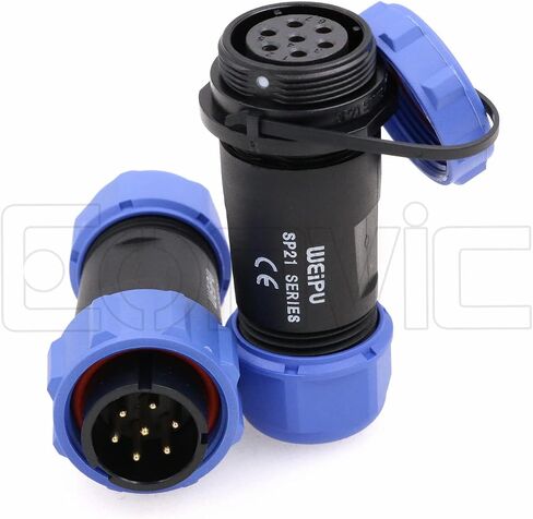 Eonvic Weipu SP21 2-12 PIN من الذكور موصل مقاومة للماء قابس أنثى مقبس IP68 في خط كبل الموصل الكهربائي الصناعي الدائري (5pin) in Kuwait