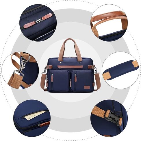 3 in 1 Computer Bag for Men, 17.3 Inch Laptop Backpack, Work Bag for Men, Laptop Bag,Black in Saudi Arabia