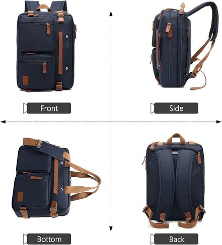 3 in 1 Computer Bag for Men, 17.3 Inch Laptop Backpack, Work Bag for Men, Laptop Bag,Black in Saudi Arabia