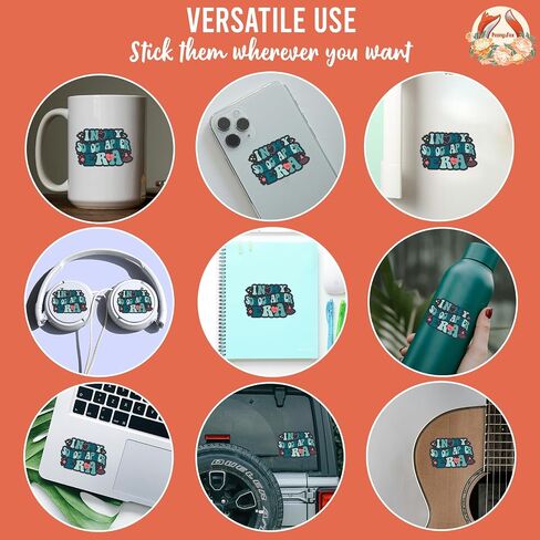 (5Pcs) in My Sonographer Era Sticker Profession Occupation Job Title Career Decal Waterproof Vinyl Stickers Adult for Laptop Kindle Tumbler Water Bottle Notebook Car Phone Helmet - Size 3"x2.6" in Saudi Arabia