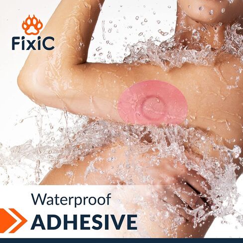 FixiC Freestyle Adhesive Patches 25 PCS – Good for Libre 1, 2, 3 & Plus – G7 & Stelo – Guardian – Waterproof Adhesive Patches – Libre Adhesive Covers – Pre-Cut – Best Fixation for Your Sensor! (Tan) in Kuwait