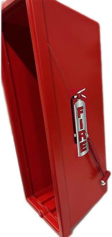 CATO 10551-H Red Plastic Chief Fire Extinguisher Cabinet for 2-1/2 or 5 lb. Extinguisher, with Hammer and Cylinder Lock in Kuwait