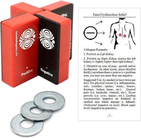 Biomagnetism: Magnetic Therapy Kit - DIY Quick Start SaveMeMagnets - (10 Magnets and Illustrated Instructional Booklet) in Kuwait