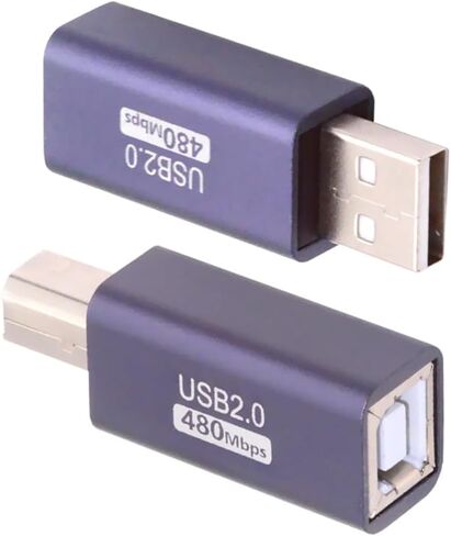 NFHK 2PCS/LOT USB 2.0 B TYPE TYPE TO TYPE-A & TYPE-B محول تمديد الذكور لقرص الماسح الضوئي الطابعة in Kuwait