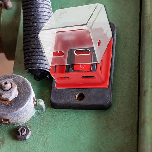 Emergency Stop Button Cover, Box Type Transparent Push Button Switch Cover Large Push Button Lockout Emergency Stop Protection Cover,Stop Switch Box (2.8 * 2.8 * 2.4 inch) in Kuwait