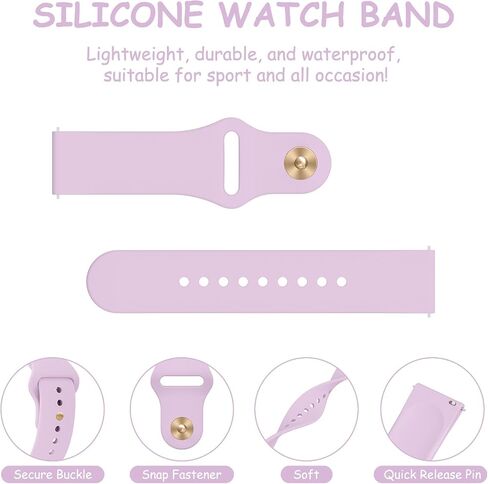 Amzpas Bands for Gizmo Watch 3 Adventrue 3 2 1/Gabb Watch 3e 3 2 1/SyncUP Watch/Cosmo JrTrack Watch, 20mm Quick Release Soft Silicone Sport Replacement Watch Strap Small Size in Saudi Arabia