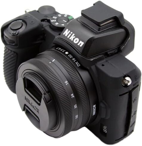 Camera Case for Nikon Z50, Soft Silicone Protective Cover Housing Rubber Body Skin for Nikon Z50 Digital SLR Camera Bag Black in Saudi Arabia