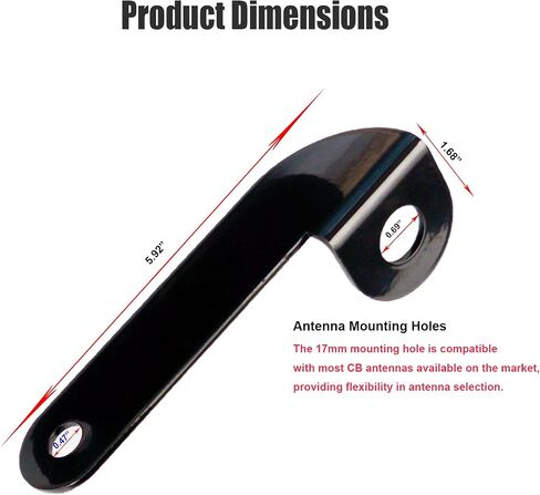F150 Tailgate CB Antenna Holder, Whip Flag Antenna Mounting Bracket for Ford F150 2015 2016 2017 2018 2019 2020 2021 2022 2023 (Left -Driver Side) in Saudi Arabia