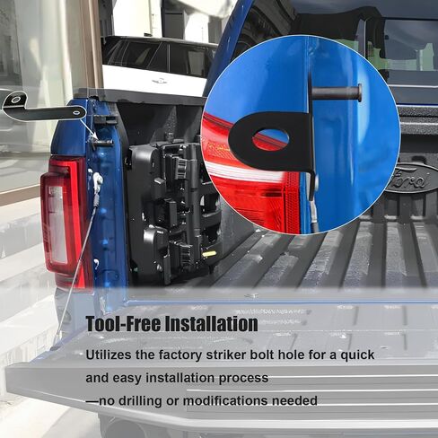 F150 Tailgate CB Antenna Holder, Whip Flag Antenna Mounting Bracket for Ford F150 2015 2016 2017 2018 2019 2020 2021 2022 2023 (Left -Driver Side) in Saudi Arabia