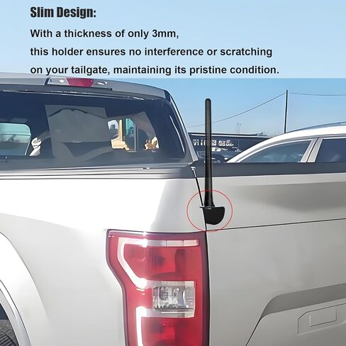 F150 Tailgate CB Antenna Holder, Whip Flag Antenna Mounting Bracket for Ford F150 2015 2016 2017 2018 2019 2020 2021 2022 2023 (Left -Driver Side) in Saudi Arabia
