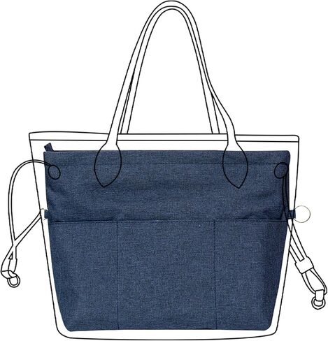 منظم محفظة Lckaey الفاخر من النايلون لحقيبة اليد Neverfull، لمنظمي حقائب اليد الطويلة وgoyard 3097Brown-S in Kuwait