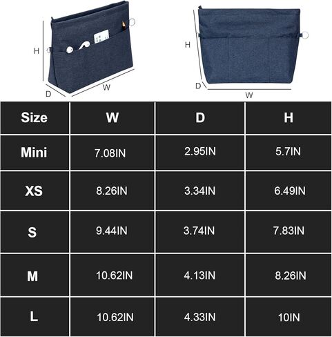 منظم محفظة Lckaey الفاخر من النايلون لحقيبة اليد Neverfull، لمنظمي حقائب اليد الطويلة وgoyard 3097Brown-S in Kuwait