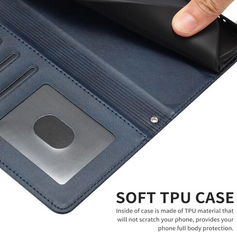 Wallet Case Motorola Moto G 5G 2025 with RFID Blocking Card Holder Magnetic Closure Shockproof PU Leather Protective Phone Cover for Men Women Moto G 5G 2025, Blue YBN in Kuwait