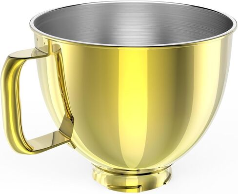 7QT Stainless Steel Mixer Bowl Compatible with Kitchenaid Stand Mixers, Kitchenaid Mixing Bowl Replacement Bowl for 7QT Bow-Lift Stand Mixer with Handle and Lid in Kuwait