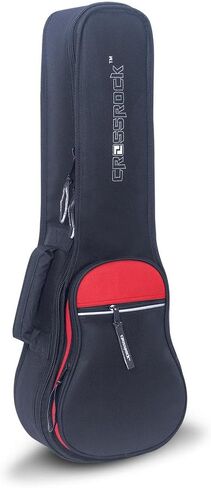 Crossrock Soprano Ukulele Bag with 10mm padded and Padded Strap in Black&Red (CRSG106SUBR) in Kuwait