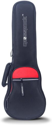 Crossrock Soprano Ukulele Bag with 10mm padded and Padded Strap in Black&Red (CRSG106SUBR) in Kuwait