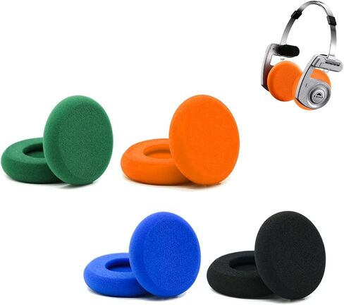 OKCSC Headphones Earpads Replacement Ear Pad Covers Earmuffs for Koss Porta Pro PP PX100 Hydrophilic Cool Non-Latex 2.36Inch / 4 Pair 4 Color/Black/Blue/Orange/Green in Saudi Arabia